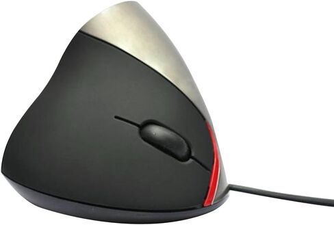 الماوس العمودي السلكي ، التصميم المريح كمبيوتر الكمبيوتر المحمول الماوس ، الماوس البصري USB سلك (رمادي) in Kuwait
