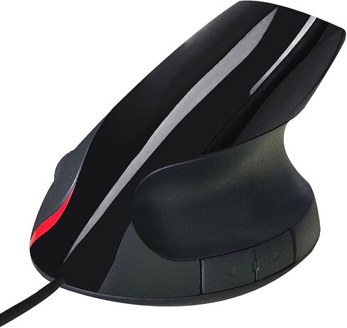 الماوس العمودي السلكي ، التصميم المريح كمبيوتر الكمبيوتر المحمول الماوس ، الماوس البصري USB سلك (رمادي) in Kuwait