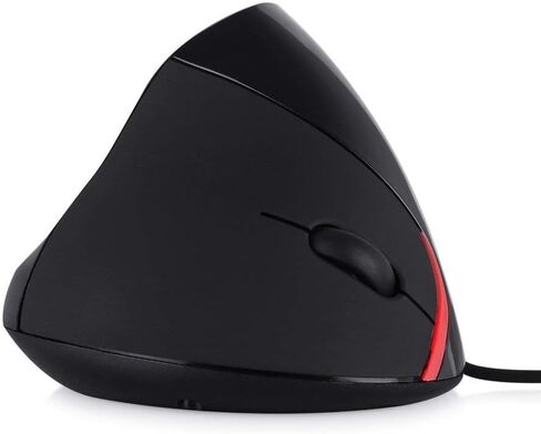 الماوس العمودي السلكي ، التصميم المريح كمبيوتر الكمبيوتر المحمول الماوس ، الماوس البصري USB سلك (رمادي) in Kuwait