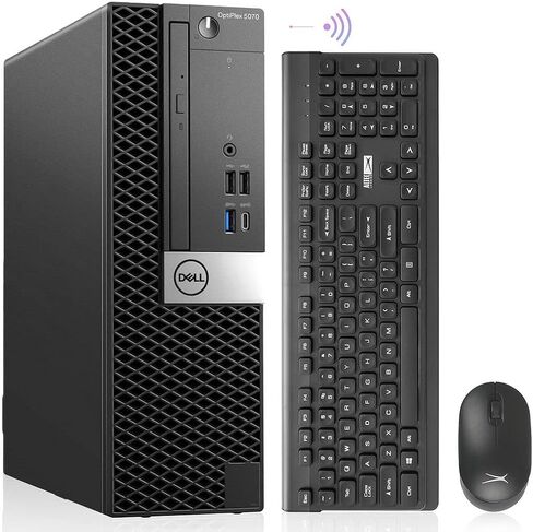 Dell Optiplex 5070 أجهزة كمبيوتر سطح المكتب Windows 11 Pro ، 8 Core I7 9700 حتى 4.7 جيجا هرتز ، 16 جيجابايت DDR4 ، 1TB M.2 NVME SSD ، Intel Wi-Fi 6e Ax210 & Bluetooth 5.2 ، Adapter HDMI Reneded in Kuwait