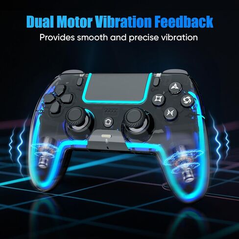 BETMI Wireless Controller for PS5, Pro/Slim/MAC/Android/Steam Deck, X-input for PC, Dual Vibration, Marco/Turbo, 3.5mm TRRS Stereo Jack, Accel & Gyro(6-Axis), Mute, Sensor Calibration(Black) in Kuwait