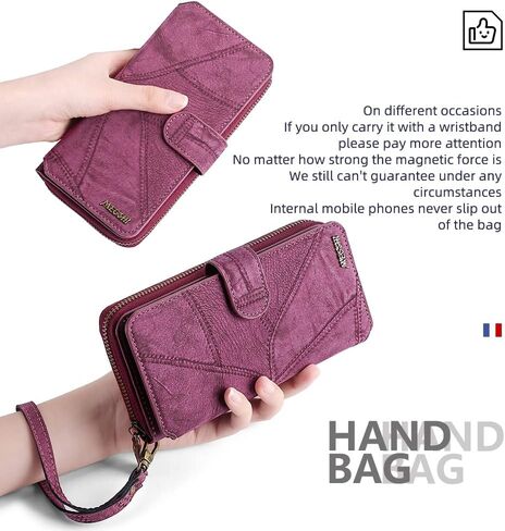 Asuwish Phone Case for Samsung Galaxy A71 5G Zipper Wallet Detachable Cover with Screen Protector and Leather Flip Mirror Card Holder Slot Cell Accessories Mobile A 71 G5 71A S71 SM Women Men Wine Red in Saudi Arabia