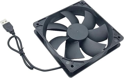 1pc 120mmx120mmx25mm 80mmx80mmx25mm 12volt سائل تحمل مروحة تبريد العادم USB (8 سم _no) in Saudi Arabia