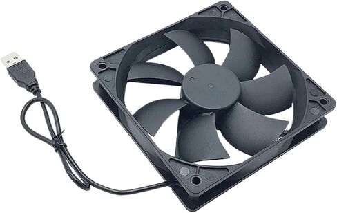 1pc 120mmx120mmx25mm 80mmx80mmx25mm 12volt سائل تحمل مروحة تبريد العادم USB (8 سم _no) in Saudi Arabia