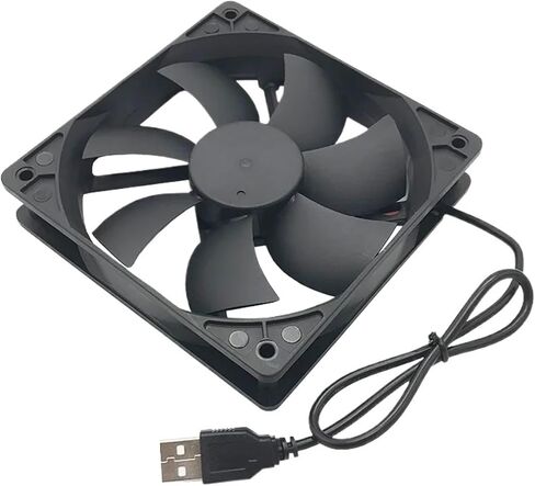 1pc 120mmx120mmx25mm 80mmx80mmx25mm 12volt سائل تحمل مروحة تبريد العادم USB (8 سم _no) in Saudi Arabia