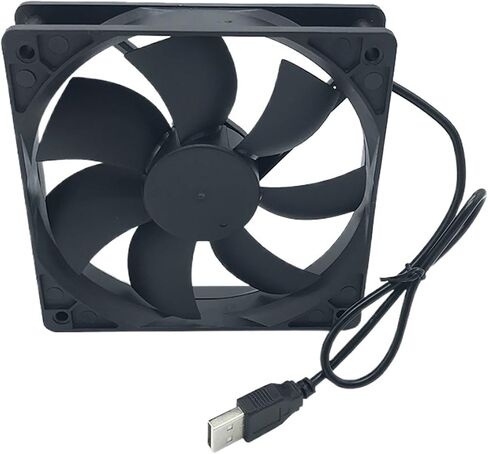 1pc 120mmx120mmx25mm 80mmx80mmx25mm 12volt سائل تحمل مروحة تبريد العادم USB (8 سم _no) in Saudi Arabia