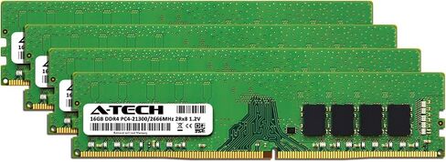 A-Tech 64GB MAX RAM KIT لـ Dell XPS 8930 Tower-(4 × 16 جيجا بايت) DDR4 2666MHz PC4-21300 ترقية سطح المكتب DIMM غير ECC in Saudi Arabia