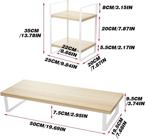 شاشة الحامل التلفزيوني التلفزيوني مراقب الجدول الجدول مجموعة سطح المكتب شاشة جهاز الكمبيوتر المحمول منظم الرف على رف مكتب المنزل LAPDESK (D ، مجموعة واحدة) in Kuwait
