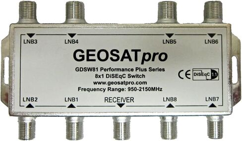 8x1 DiSEqC 1.1 Model GDSW81 8X1 Multi Switch FTA Cascadable Stackable in Saudi Arabia