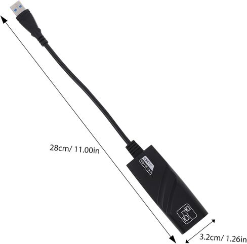 1000M USB إلى Ethernet Adapter Gigabit Network Adapter تصميم أنيق لسطح المكتب والكمبيوتر المحمول عالي السرعة نقل البيانات لا يوجد سائق مطلوب in Saudi Arabia