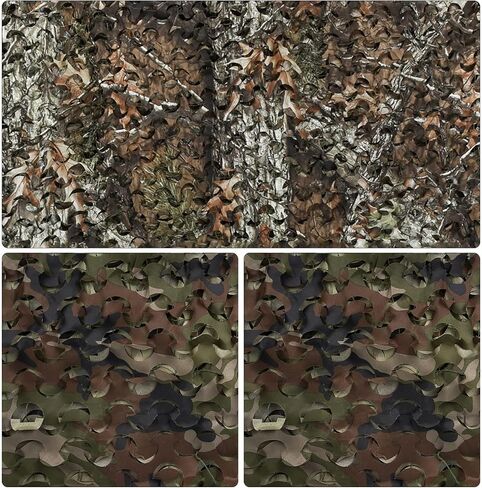 LOOGU Camo Netting, Camouflage Netting Camouflage Net Blinds for Sunshade, Camping, Shooting and Hunting and Many More in Kuwait