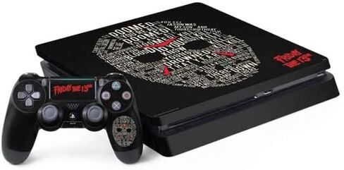 Skinit Skinit Gaming Gaming Concernal مع حزمة PS4 Slim - Warner Bros المرخصة رسميًا يوم الجمعة 13th التصميم الثالث عشر in Saudi Arabia