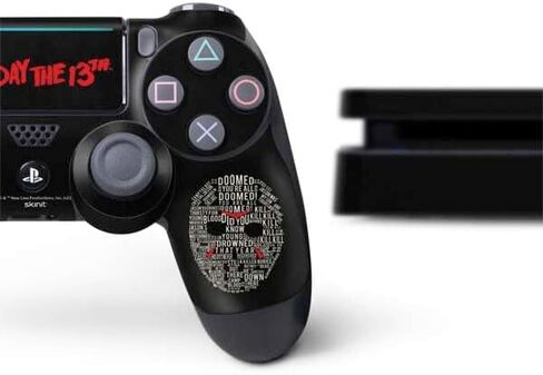 Skinit Skinit Gaming Gaming Concernal مع حزمة PS4 Slim - Warner Bros المرخصة رسميًا يوم الجمعة 13th التصميم الثالث عشر in Saudi Arabia