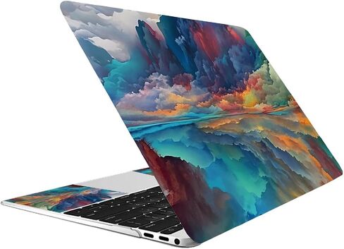 Creatcabin Peony Peony Laptop Skin Sticker Decal Netbook Skin Sticker Notebook Art Decal 12 "13" 13.3 "14" 15 "15.4" 15.6 "Universal Protector Proteact in Saudi Arabia