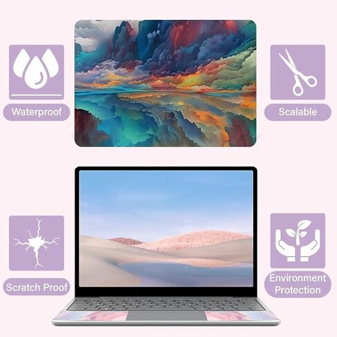 Creatcabin Peony Peony Laptop Skin Sticker Decal Netbook Skin Sticker Notebook Art Decal 12 "13" 13.3 "14" 15 "15.4" 15.6 "Universal Protector Proteact in Saudi Arabia