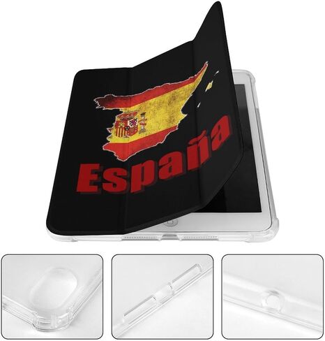 علبة خريطة إسبانيا españa مع حامل القلم رفيع الخفيفة الوزن trifold موقف متوافق مع iPad mini 4/5/6 mini4/5 （7.9in） in Saudi Arabia