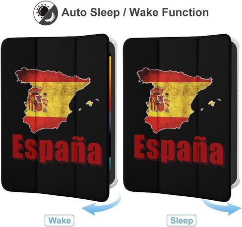 علبة خريطة إسبانيا españa مع حامل القلم رفيع الخفيفة الوزن trifold موقف متوافق مع iPad mini 4/5/6 mini4/5 （7.9in） in Saudi Arabia