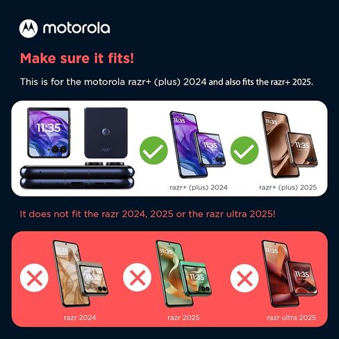 Motorola Razr 2025/2024 Gibraltar Sea Sea Blue Protective Case- قذائف بولي كربونات خفيفة الوزن دقة مناسبة للحماية من الخدش ومقاومة الخدش لـ Moto Razr 2025/2024 (ليس لـ Plus/Ultra) in Saudi Arabia