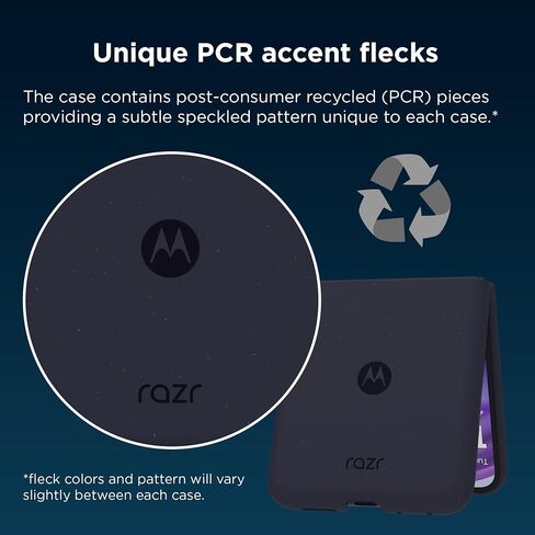 Motorola Razr 2025/2024 Gibraltar Sea Sea Blue Protective Case- قذائف بولي كربونات خفيفة الوزن دقة مناسبة للحماية من الخدش ومقاومة الخدش لـ Moto Razr 2025/2024 (ليس لـ Plus/Ultra) in Saudi Arabia