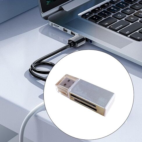 قارئ بطاقة USB 2.0 لـ MS TF More Slots Cards Adapter توافق عالي مع نقل بيانات السرعة السريعة متعددة الأجهزة in Saudi Arabia