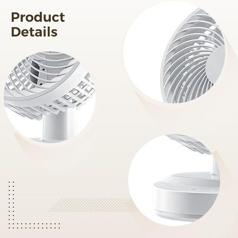 مروحة USB الصغيرة المتذبذبة للمكتب ، والتشغيل الهادئ ، وتغطية أفقية 70 درجة ، وسرعة قابلة للتعديل ، ومثالية للمكتب ، والسكنب ، واستخدام المنزل in Kuwait