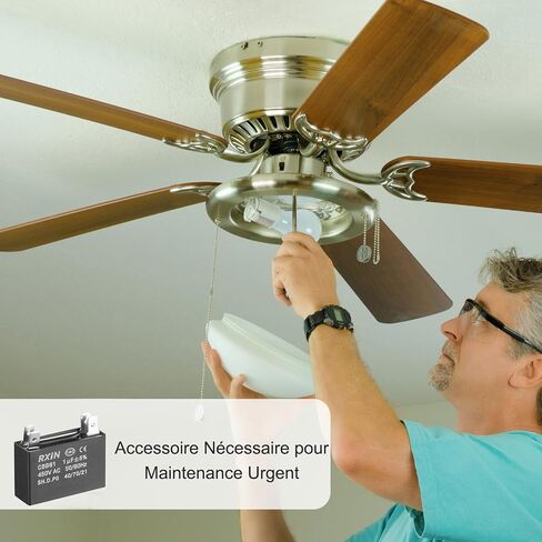 uxcell Ceiling Fan Capacitor CBB61 1.5uF 450V AC Double Insert Metalized Polypropylene Film Capacitors 36.5x11x24.5mm for Water Pump Motor Generator in Saudi Arabia