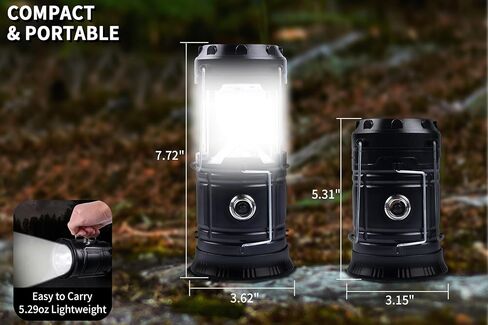 KunHe 12-Pack 1800mAh Collapsible Portable LED Camping Lantern Lightweight Waterproof USB Rechargeable LED Flashlight Kits for Indoor Outdoor Home Emergency Light Power Hiking in Saudi Arabia