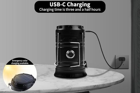 KunHe 12-Pack 1800mAh Collapsible Portable LED Camping Lantern Lightweight Waterproof USB Rechargeable LED Flashlight Kits for Indoor Outdoor Home Emergency Light Power Hiking in Saudi Arabia