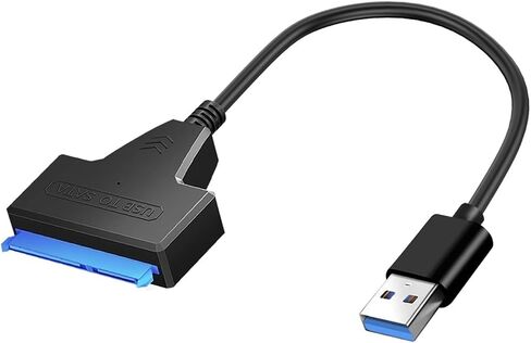 SATA إلى USB 3.0/type-C/2 في 1 USB3.0 TY> PE C كابل يصل إلى 6 جيجابت في الثانية لمدة 2.5 بوصة محرك الأقراص الثابتة SSD الخارجي SATA 3 22 دبوس محول (USB 3.0) in Kuwait