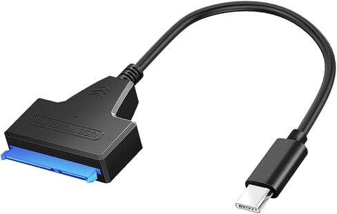 SATA إلى USB 3.0/type-C/2 في 1 USB3.0 TY> PE C كابل يصل إلى 6 جيجابت في الثانية لمدة 2.5 بوصة محرك الأقراص الثابتة SSD الخارجي SATA 3 22 دبوس محول (USB 3.0) in Kuwait