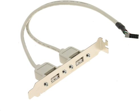 N/EW 2 Port USB 2.0 Motherboard Beal Panel Bracket إلى IDC 9 PIN Mother Mother Cable Adapter 2 Color in Saudi Arabia