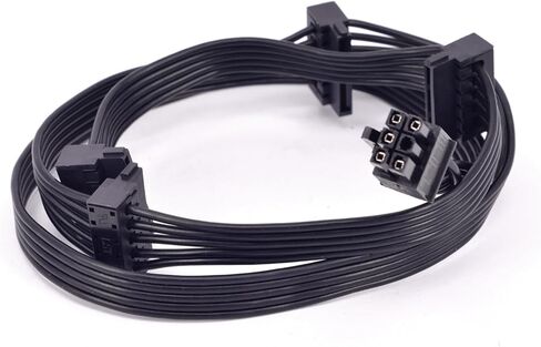 PCI-e 6Pin Male 1 to 4 SATA 15Pin Power Supply Cable Port Multiplier for RMX Series RM1000x RM850x RM750X RM650x RM550x in Saudi Arabia