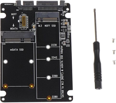 1SET SATA 60 جيجابت في الثانية إلى M2 NGFF SATA SSD MSATA SSD ADAPTER MSATA إلى SATA M.2 NGFF إلى لوحة محول القرص الصلب SATA (أحمر) in Saudi Arabia