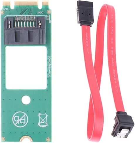 PC M.2 to 7Pin SSD Converter Adapter Card NGFF Detection Tool for SATA SSD(SATA Card Cable) in Saudi Arabia