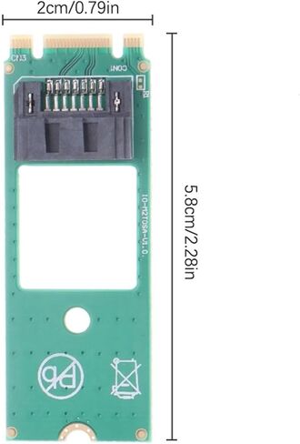 PC M.2 to 7Pin SSD Converter Adapter Card NGFF Detection Tool for SATA SSD(SATA Card Cable) in Saudi Arabia