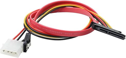 Sata Female 7+15 PIN Cable و Power to Sata 7Pin+4 Pin Serial ATA Cable Power Adapter 30cm 50cm (0.3m) in Saudi Arabia