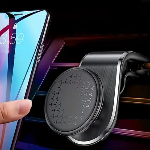 Generic Magnetic Car Phone Mount, Universal Compatible, Dashboard Mount for iPhone, Black in Saudi Arabia