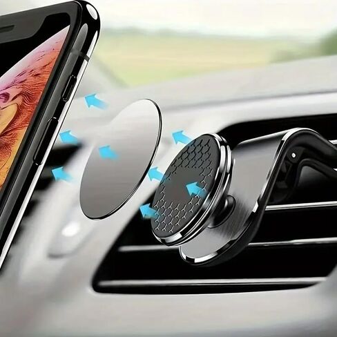 Generic Magnetic Car Phone Mount, Universal Compatible, Dashboard Mount for iPhone, Black in Saudi Arabia