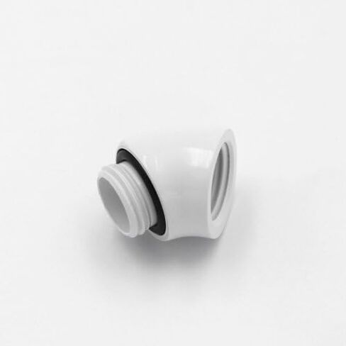 Barrow G1/4" Male to Female Extender Fitting, 45 Degree Angle, White, 4-pack in Saudi Arabia