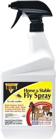 REVENGE Horse & Stable Fly Spray, 128 oz Ready-to-Use with Power Sprayer, Long Lasting Flea and Tick Control in Kuwait