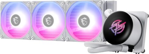 MSI MPG Coreliquid P13 360 White - AIO ARGB CPU CAPU COWNER - 360 مم الرادياتير - LGA 1851 / AM5 جاهز - IPS 2.1 "شاشة LCD - Triple 120mm Argb PWM Fans - Uni Bracket - White in Saudi Arabia