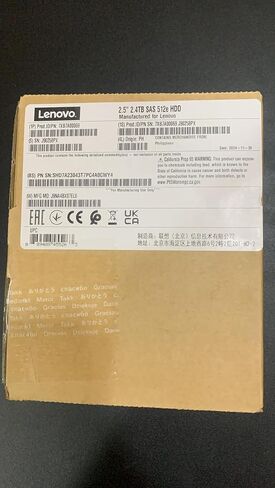Lenovo 7xB7a00069 Think System 2.5 "2.4tb 10k SAS 12GB SWAP 512E DRIVE in Saudi Arabia