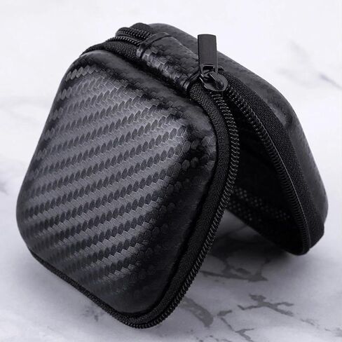 1pc mini cob cob portable keychain keychain box box storage box black frackprackproof eva earphone bage in Saudi Arabia