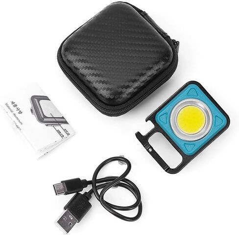 1pc mini cob cob portable keychain keychain box box storage box black frackprackproof eva earphone bage in Saudi Arabia