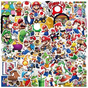 50 Pcs Mario Stickers, Large Bulk Sticker for Laptop, Phone, Water Bottles, Computer Cars... Decal DIY Décor for Bumper Accesory in Kuwait