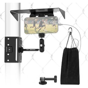 Neewer Magnetic Phone Fence Mount مع ظل متوافق مع iPhone mevo ابدأ GoPro Insta360 DJI Pocket Radar Gamechanger ، ألعاب التنس البيسبول التي تدفق الفيديو التثبيت ، CA145 in Kuwait