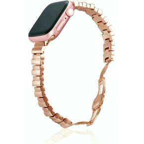 Compatible for Apple Watch Metal Bands,iWatch Strap Ultra10 9 8 7 6 5 4 3 2 1 SE,Simple and Stylish Smartwatch Wristband Women Men in Saudi Arabia