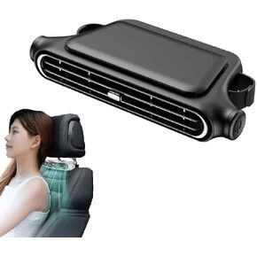 Car Fan for Driver and Passenger's Seat,Car Seat Fans for Backseat Rear Facing,Portable Car Mounted seat Back Cooling Fans with 3 Adjustable Wind Speeds,USB Plug-in Headrest Cooling Fan (White) in Kuwait