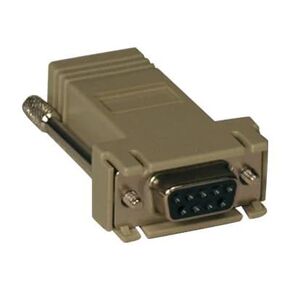 Tripp Lite B090-A9F-X Serial DB9 Female to RJ45 Female Console Adapter Cable with Thumbscrews, Beige, 9 in, for Cisco Routers & Switches, Cloud Care Pre-Configured Bundle Eligible (50 Pack) in Kuwait