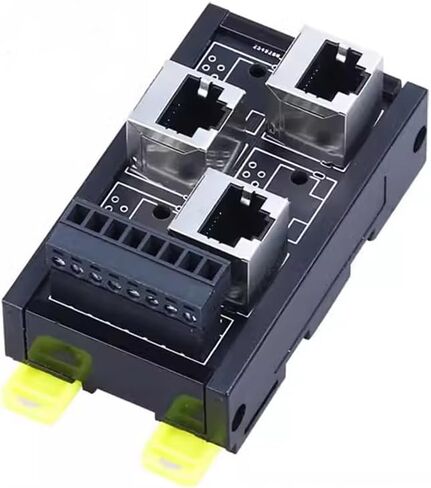 RJ45-8P-3-PORT المتوافقة مع Ethernet Hub RJ45 إلى منفذ الشبكة 8Pin Terminal Crystal Terminal Block Board Port in Saudi Arabia